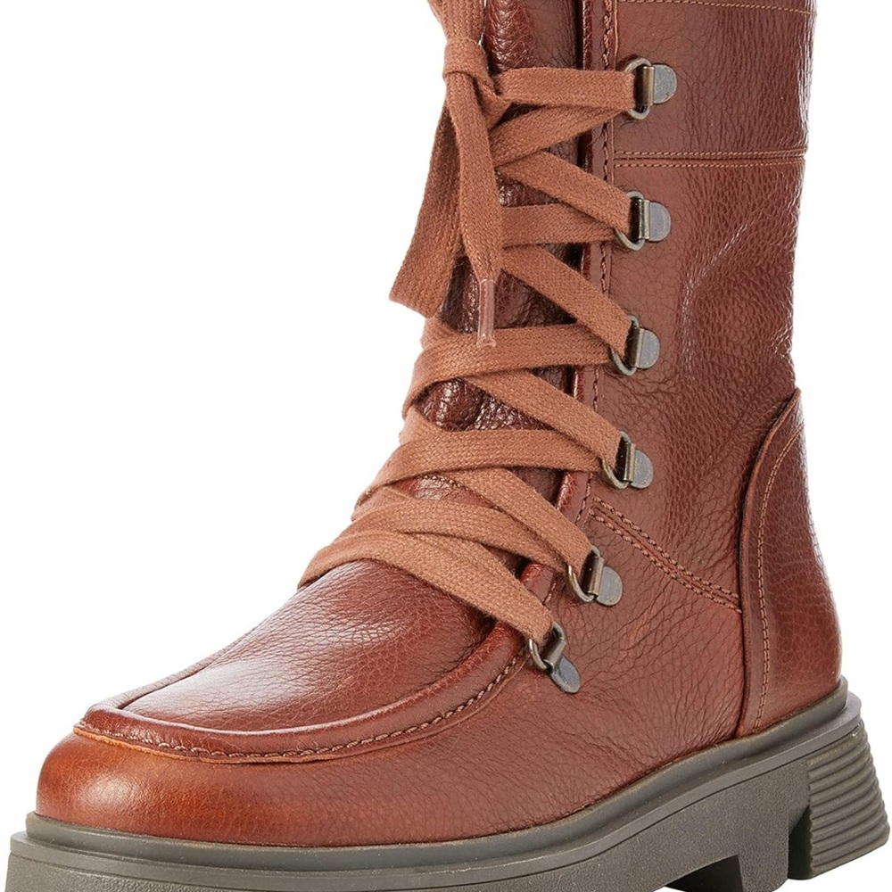 Geox Woman  D Vilde G Ankle Boots Leather Brown Size 9.5